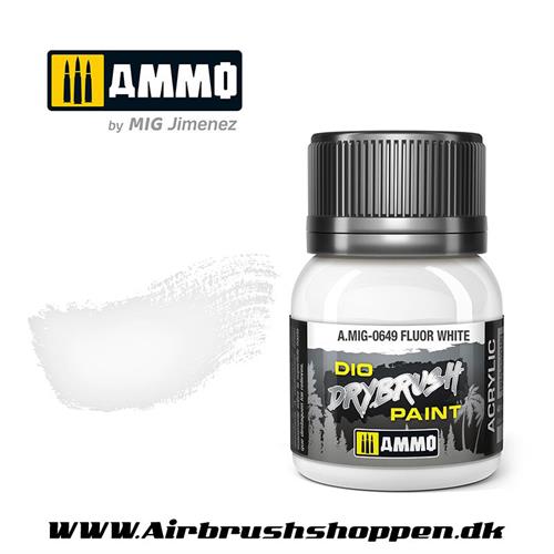 AMIG 649 DRYBRUSH Fluor White  40 ml. AMIG0649